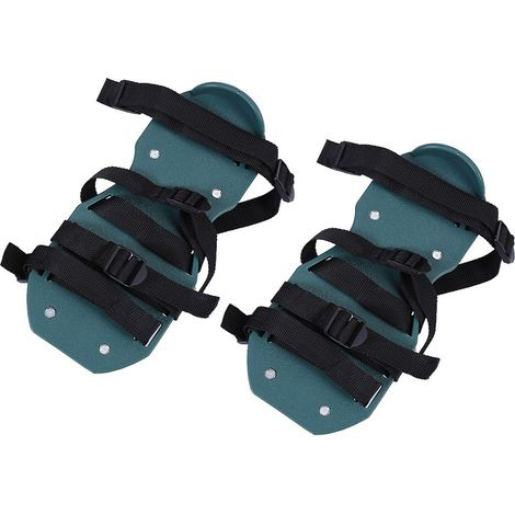 Sandales aératrices de pelouse, chaussures à pointes pour ameublir le sol, outil de jardinage, 4 sangles (1/4)
