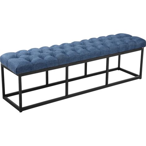 Sitzbank Amun Stoff Schwarz 150 cm