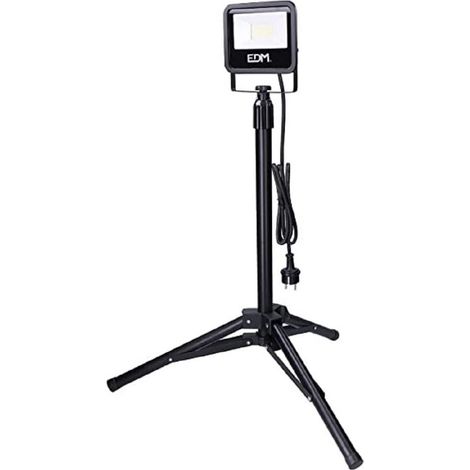 Proiettore a luce LED con treppiede 30W 2370lm 4000K Daylight Black Series Edm (1/3)