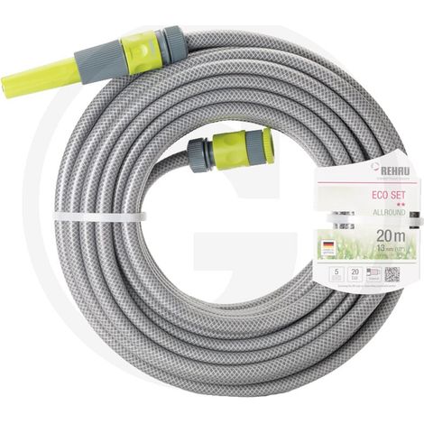 REHAU Eco 1/2" 20m Gartenschlauchset mit Anschlüssen, komplett (1/2)