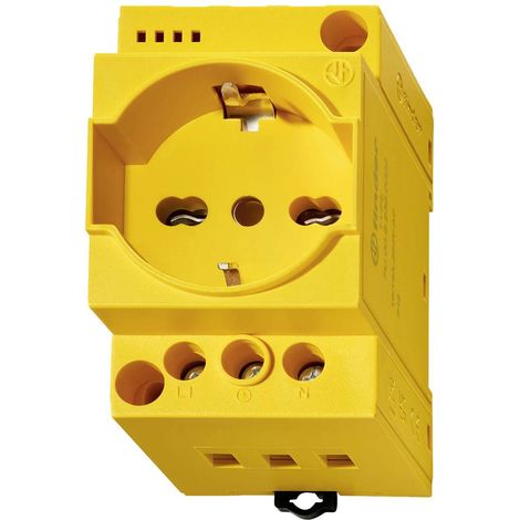 Presa per armadio elettrico Finder 7U.00.8.230.0002 Giallo