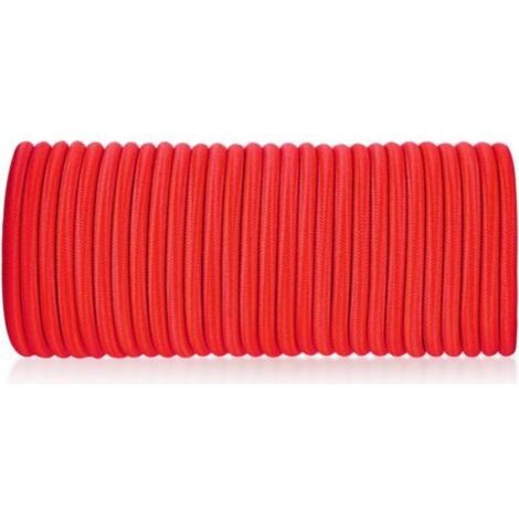 Corde de sécurité élastique rouge 4 mm x 30 m, sangle élastique, filet de chargement, articles fixes