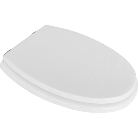 Abattant WC pour WC Ideal Standard Tonda Abattant WC 41,7-46,8 x 33,6 cm avec charnie'res a' expansion re'glables et sie'ge en bois moule' (1/3)