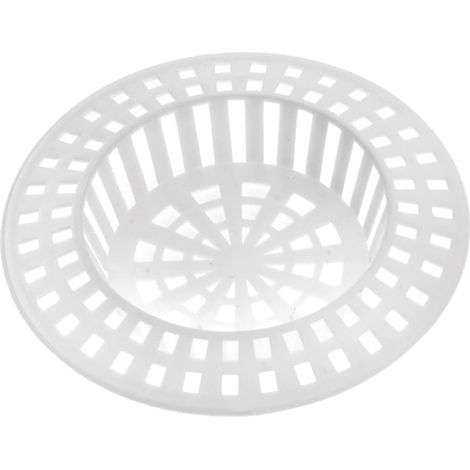 SHINING HOUSE Coladores/Filtros para Fregadero, 7 cm, Redondos, Plástico, Blanco, para Ducha, Bañera y Cocina. (1/5)