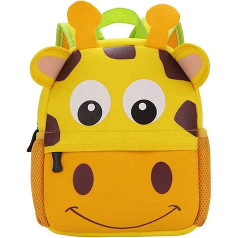 Sac à dos imperméable dessin animé pour enfants (girafe, petit) (1/3)