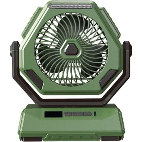 Lumière de Camping Rechargeable avec Ventilateur 6000 MAh Lumière de Tente Extérieure éclairage Portable pour Camping Pique-Nique (1/2)