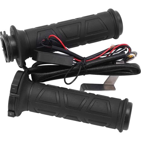 Poignées de Moto Chauffées, Poignées Chauffées pour Moto de Commande Température Intelligente Paire 22 Mm / 0,9 Pouce, Manche (1/4)