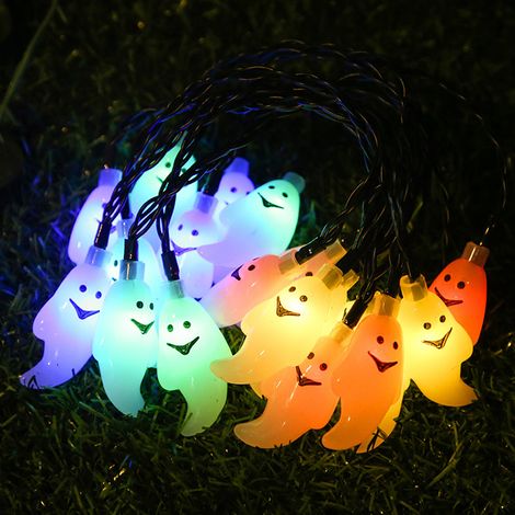 1 Guirlande lumineuse, 30 LED, 6,5 m, 8 modes, étanche, pour Halloween intérieur extérieur (1/5)