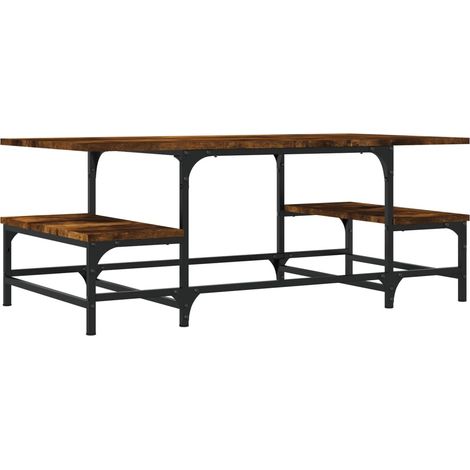 Maison Exclusive - Couchtisch Räuchereiche 100x50,5x40 cm Holzwer