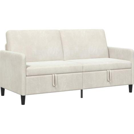 Sofá con almacenamiento Crema 172 x 78 x 87 cm Poliéster vidaXL (1/5)