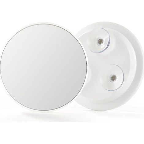 Grand miroir grossissant 150 mm 20 X avec trois ventouses, kit de voyage loupe (1/5)