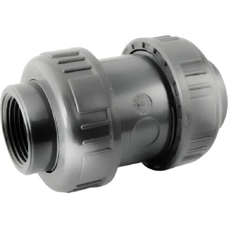 Federbelastetes Rückschlagventil PVC Druck zum Einschrauben Innengewinde 26x34, PN16