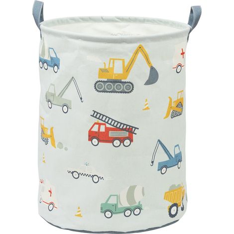 Cesto portaoggetti a-little-lovely-company stbave14 motivo veicolo 40x50 cm