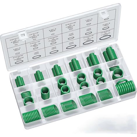 Kit de 270 joints toriques de rechange (18 tailles) pour systèmes hydrauliques, climatisation et arrosage automatique. Assure une bonne étanchéité des raccords pour portes, fenêtres, appareils électro (1/5)