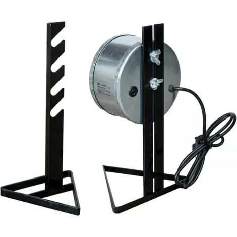 girarrosto combinato elettrico in acciaio nero 10 kg 85 cm