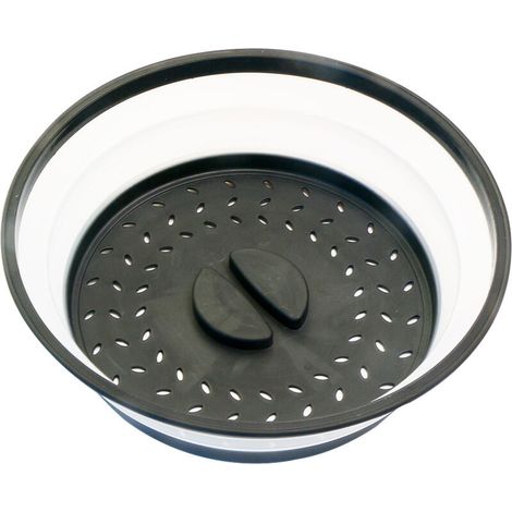 1 Couvercle Micro-Ondes - 26,3 cm - Pliaible Rétractable - PP + TPR Sans BPA - Pour Réchauffage Conservation Aliments (1/4)