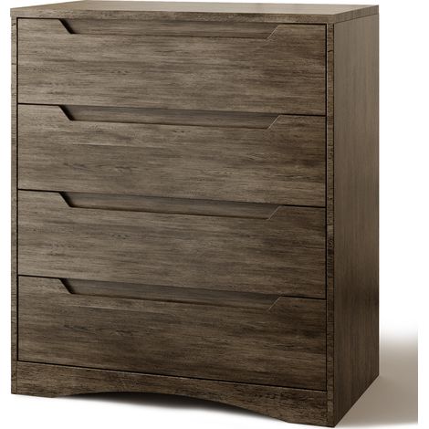 Commode à 4 Tiroirs - Rails Métalliques, Sécurité Anti-basculement - 71x41x82 cm (1/5)