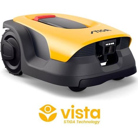Cortacésped robot inalámbrico STIGA A 10V amarillo GPS-RTK quadri-banda AI con cámara para 1000 m² (1/5)