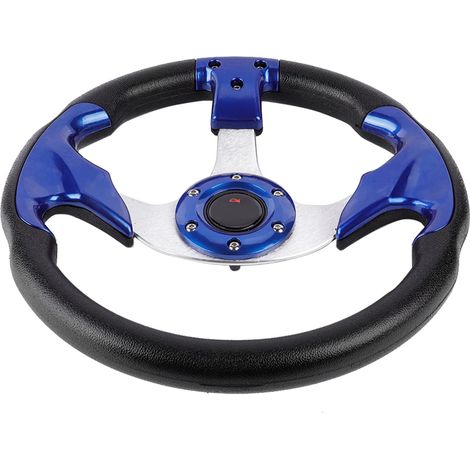 Volante personalizzato per Honda Accord 95, modello Prelude, 13 pollici (320 mm), universale, in pelle PU, per auto sportive, da corsa e drift, colore blu. (1/5)
