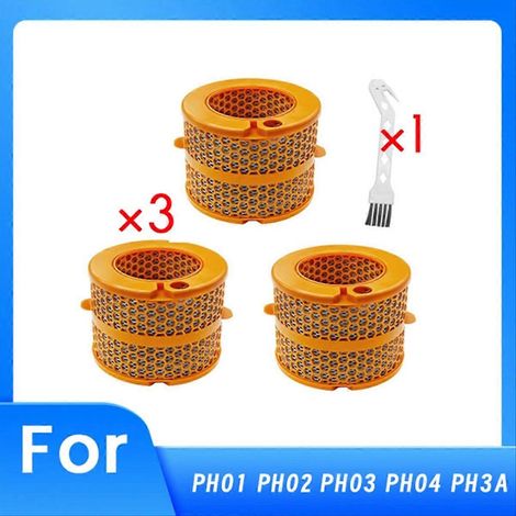 Filtre évaporateur en fibre de carbone pour purificateur d'air avec brosse de nettoyage pour PH01 PH02 PH03 PH04 PH3A A (1/5)