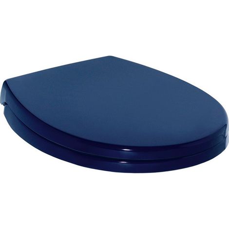 Sedile WC CONTOUR 21 cerniere in acciaio inox blu IDEAL STANDARD