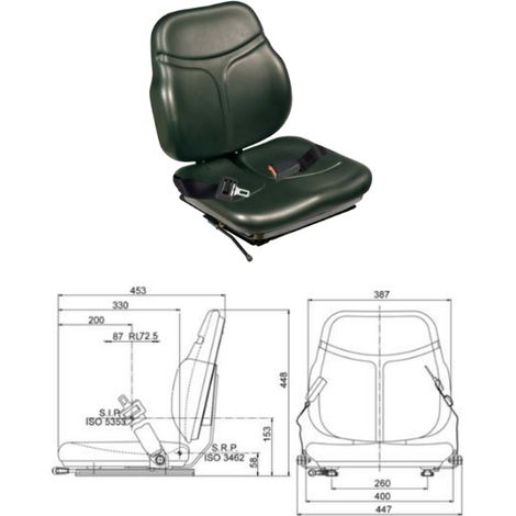 Culla SC74 Skay 65002 con guide di scorrimento, cinture, microinterruttore Cobo