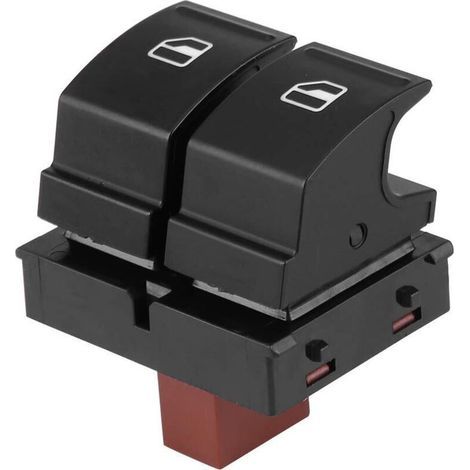 Elektrischer Fensterheberschalter, Doppelfensterknopfschalter, 12 V Gleichstrom, elektrischer Fensterheberknopf, Nachbau. (1/5)