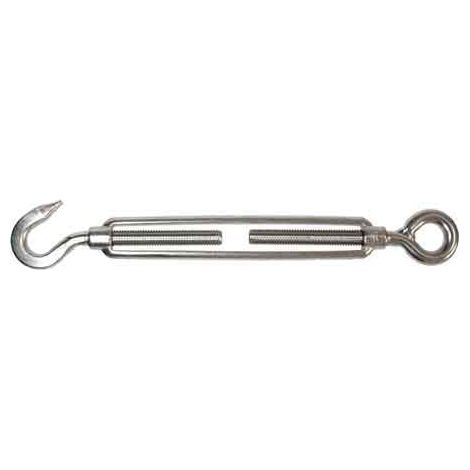 Tendeur œil et crochet inox 6 mm