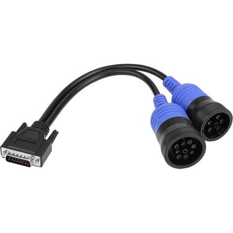 Camion interface diagnostic 6 broches et 9 broches adaptateur pour 125032 USB Link Diesel (1/4)