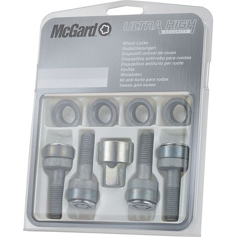 4 VIS DECALEES SL MCGARD M12X1.5/ 60°/ LONG. 30MM/ Ø17MM