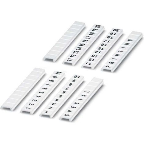 Tiras se帽alizaci贸n Zack planas PHOENIX CONTACT ZBF35LGS1120