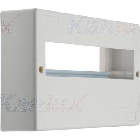 Kanlux – Tableau de distribution modulaire en plastique 1x12 – Montage en saillie – IP30 – Classe IK06 II – Blanc – 170x130x70mm