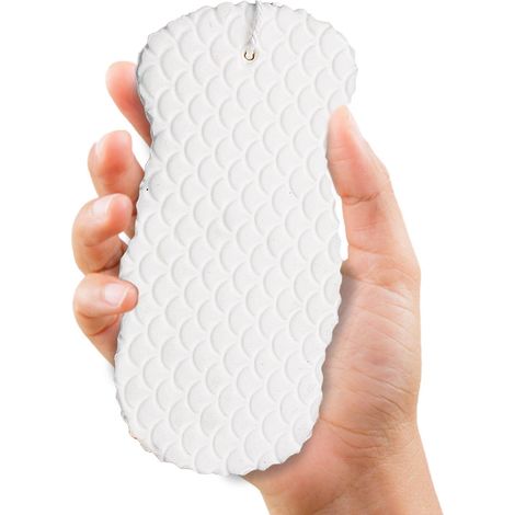 Éponge de bain exfoliante douce, brosse pour éliminer les peaux mortes du corps, éponge de douche réutilisable pour adultes et bébés (1/5)