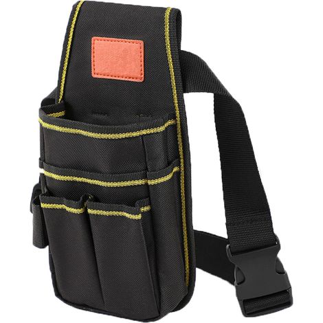 1 - Ceinture Porte Outils - Sac À Outils - Réglable Et Résistant - Pour Électricien Et Constructeur - Noir - Taille Unique (1/5)
