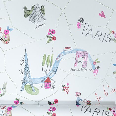 Arthouse Children Textured Glitter Shimmer Multi White Kids Wallpaper Bedroom (1/4)
