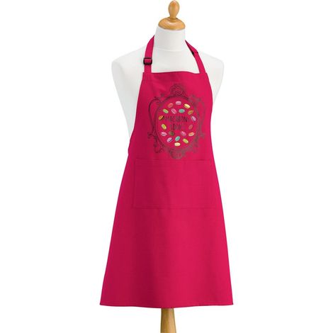 Tablier de cuisine et de protection en matière recyclée rose 72 x 90 cm - PANGIVO