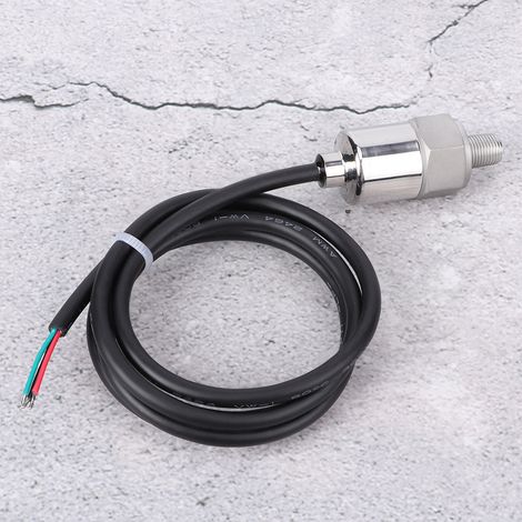 Transmetteur de pression R1/8 DC5V piézorésistif à connexion plombée en acier inoxydable 0-1MPa (1/5)