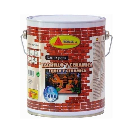 Barniz Ladrillo Ceramica Al Agua 4 Lt Abla104 Promade (1/2)