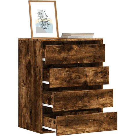 Kommode Räuchereiche 60x41x76 cm Holzwerkstoff