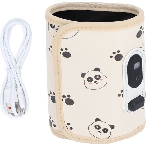 Soavoa Chauffe-Biberon USB Portable 21 Niveaux Température Précise pour Lait Eau Café Voyage Extérieur Sac Isolant Thermique (1/4)