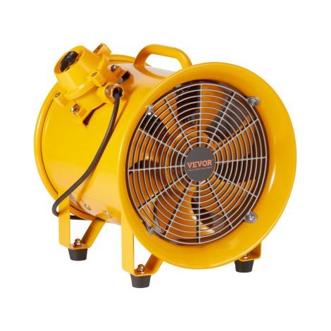 Bauventilator 550-W-AC-Motor Baugebläse 2850 U/min Baulüfter Gebläse 1179 L/s (2500 CFM) Axiallüfter 3 m Netzkabel Axialgebläse 75 dB Geräuschpegel Industrielüfter IP44 (1/5)