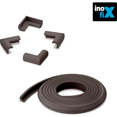 PROTECTEUR DE BORDS 2M+4 ANGLES MARRON (1/2)