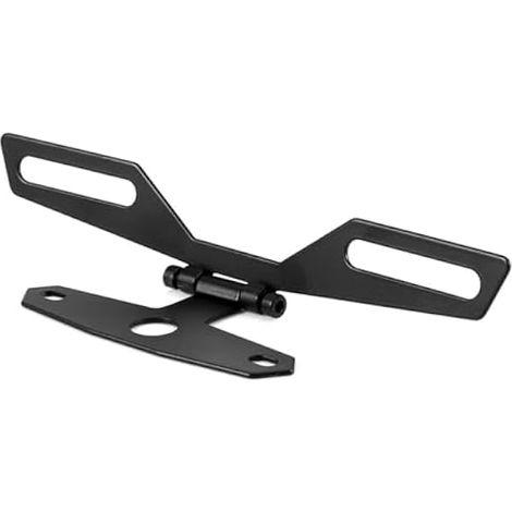 Support de Plaque d'Immatriculation de Moto Ajustable Support de Plaque de Montage de Licence Universelle (1/4)