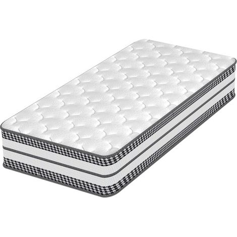 Matelas 90x200 - Épais 26 cm, Matelas Hybride en Mousse à mémoire de Forme à Ressorts ensachés, Convient aux Enfants et aux Adultes, certifié Öko-Tex, Ergonomique 8 Zones (1/5)