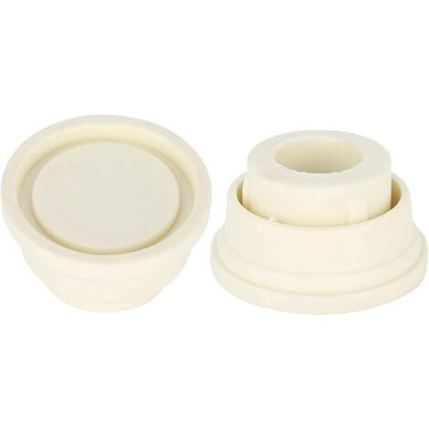Rubber Bumpers for Swimming Pool Ladder, 2 Ladder Parts, Rubber Stoppers, Swimming Pool Accessories, White Ladder Bumpers for Swimming Pool Ladders (1/4)