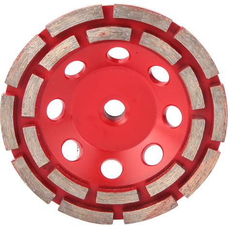 Ortviai Meule à meuler diamantée 4" (122 mm) pour béton, granit et marbre – double rangée, haute résistance (1/5)