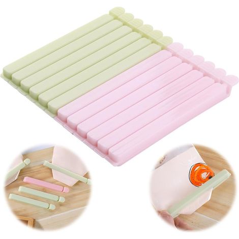 12 Pièces Clips Fermeture Sachet, Grand Clip, 15.4 cm Pince Sachet Alimentaire, Multifonctionnel pour Sac Alimentaire, pour Conservation des Aliments, Friandises, Bonbons, Chocolat, Noix (1/5)