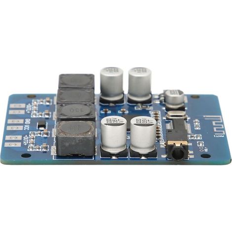 Carte ampli puissance numérique ABS 2 canaux – Amplificateur audio 45W – Carte décodeur AUX intégré (1/5)