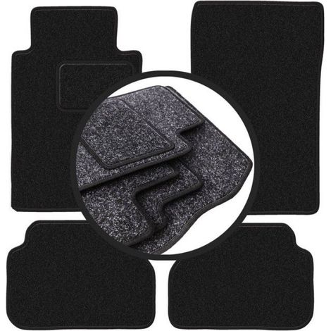 Tapis De Voiture - Polypropylène - Pour Mercedes E W124 Coupé (1984-1997) - Anthracite - Lot De 4 (1/5)