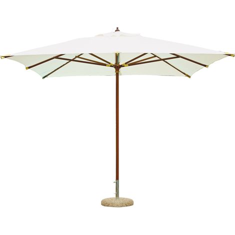 Ombrellone da Giardino 3x2 m Palo Ø48 mm Telo in Polietilene Ecrù